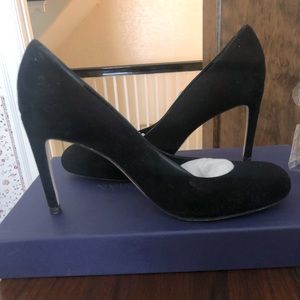 Stuart Weitzman Black Suede Pumps
